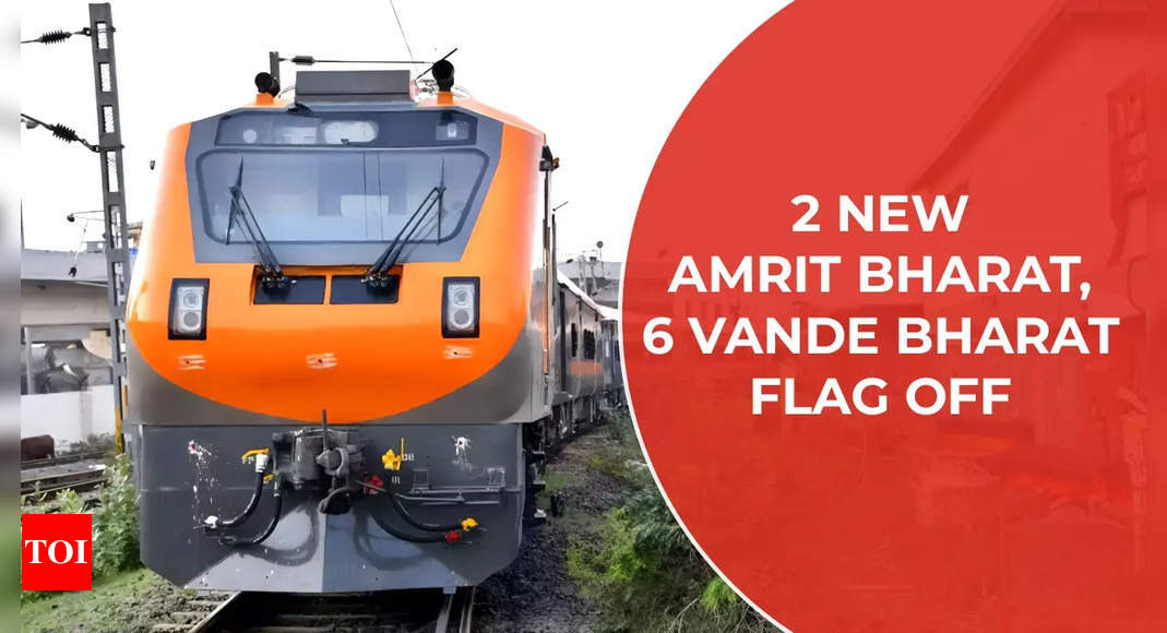 PM Modi to flag off 2 new Amrit Bharat, 6 Vande Bharat Express trains today; check routes & other details